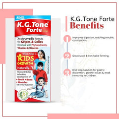 Aimil Ayurvedic KGTone Forte Natural Herbs Mix Sirup für Wachstums- und Immunitätsverstärker für Kinder, 100 ml 