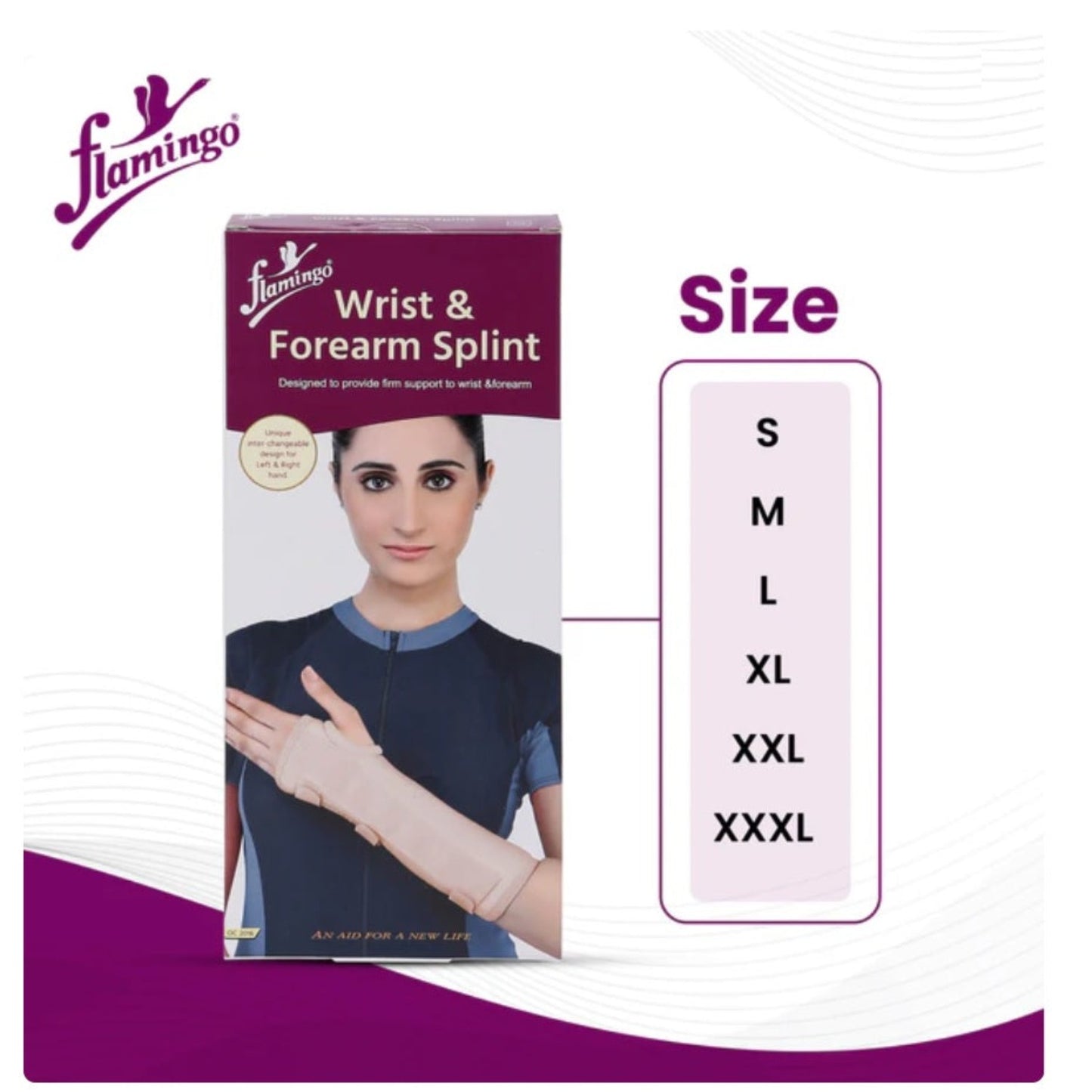 Flamingo Health Orthopädische Handgelenk- und Unterarmschiene Code 2016