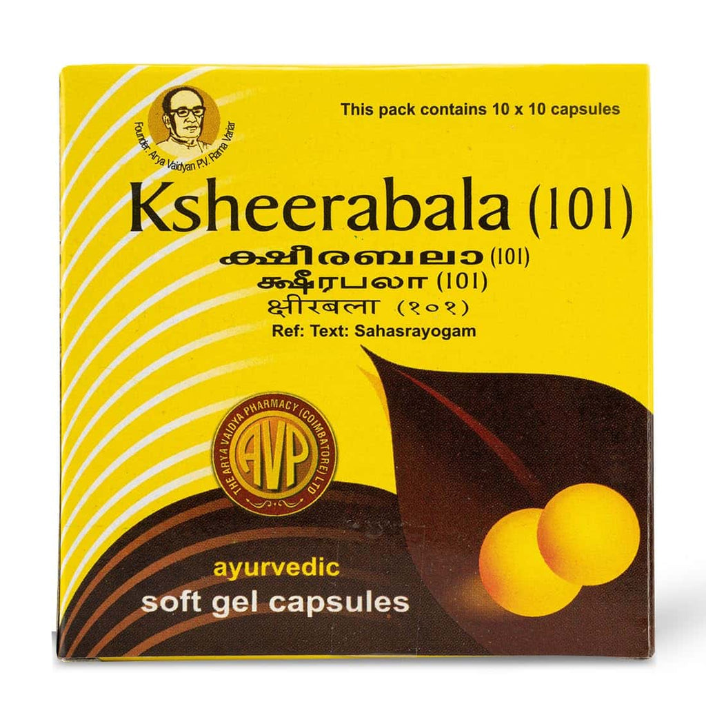 AVP Ayurvedic Ksheerabala 101 Capsules – 10 Capsules