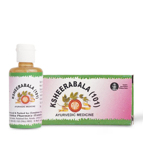Arya Vaidya Pharmacy Ksheerabala 101 Ayurvedic Oil – 10ml / 25ml