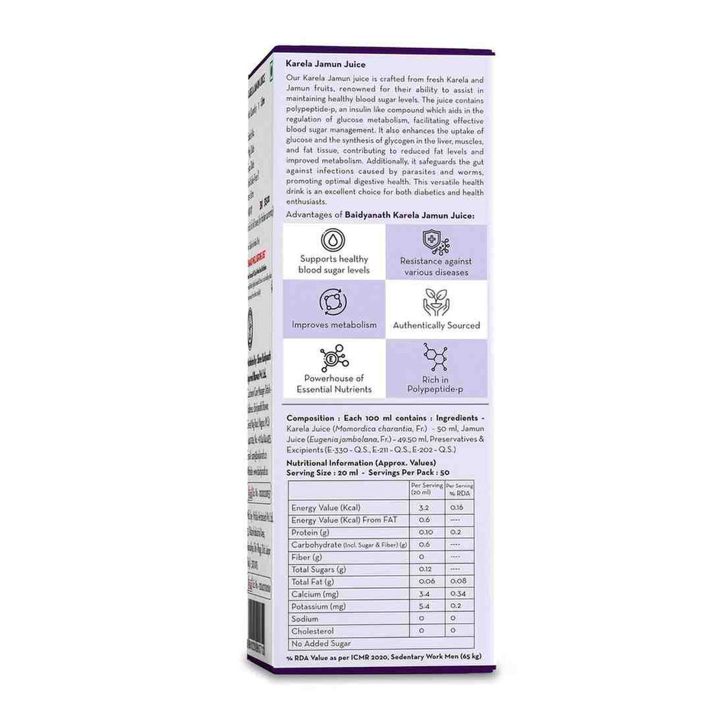Baidyanath Ayurvedic Karela Jamun Juice