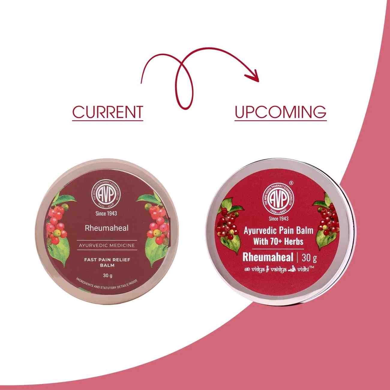 AVP Ayurvedic Rhuemaheal Fast Pain Relief Balm 30g