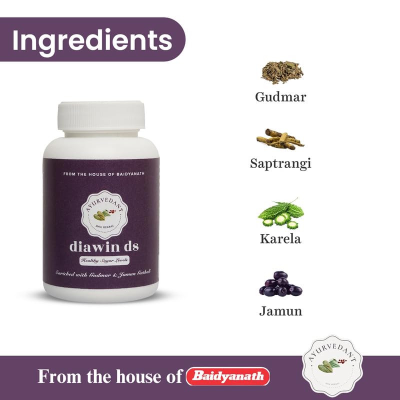 Baidyanath Ayurvedic Ayurvedant Diawin DS 60 Capsule