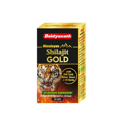 Baidhyanath Ayurvedic Shilajit Forte With Gold 20 Capsule
