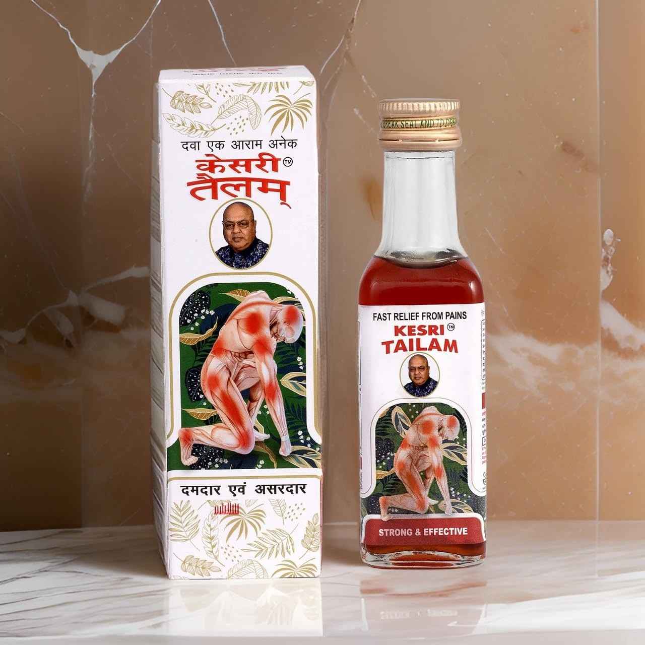 B.C.Hasaram & Sons Ayurvedic Kesri Tailam With Natural And Joint Pain Relie Oil