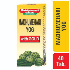 Baidhyanath Ayurvedic MadhuMehari Yog With Gold Swarna Yukta 40 Tablets
