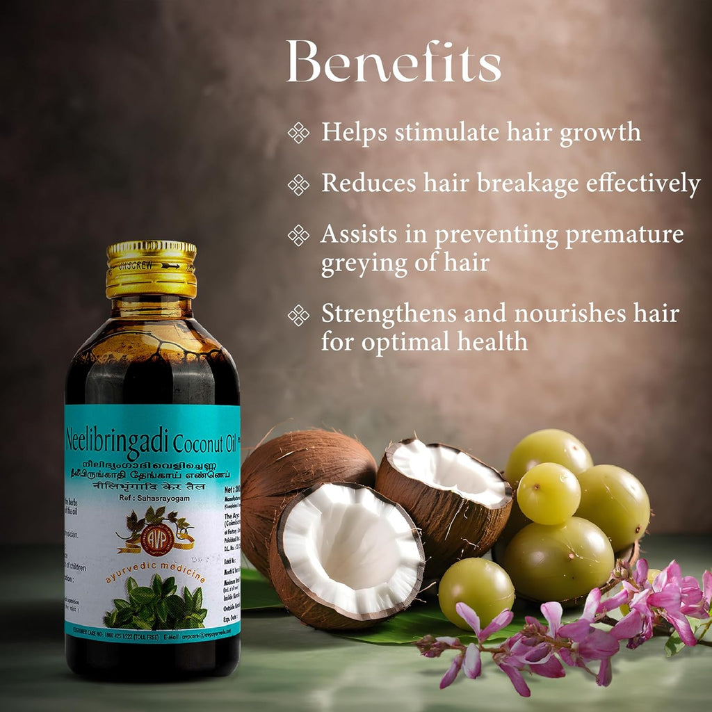 AVP Ayurvedic Neelibringadi Coconut Oil
