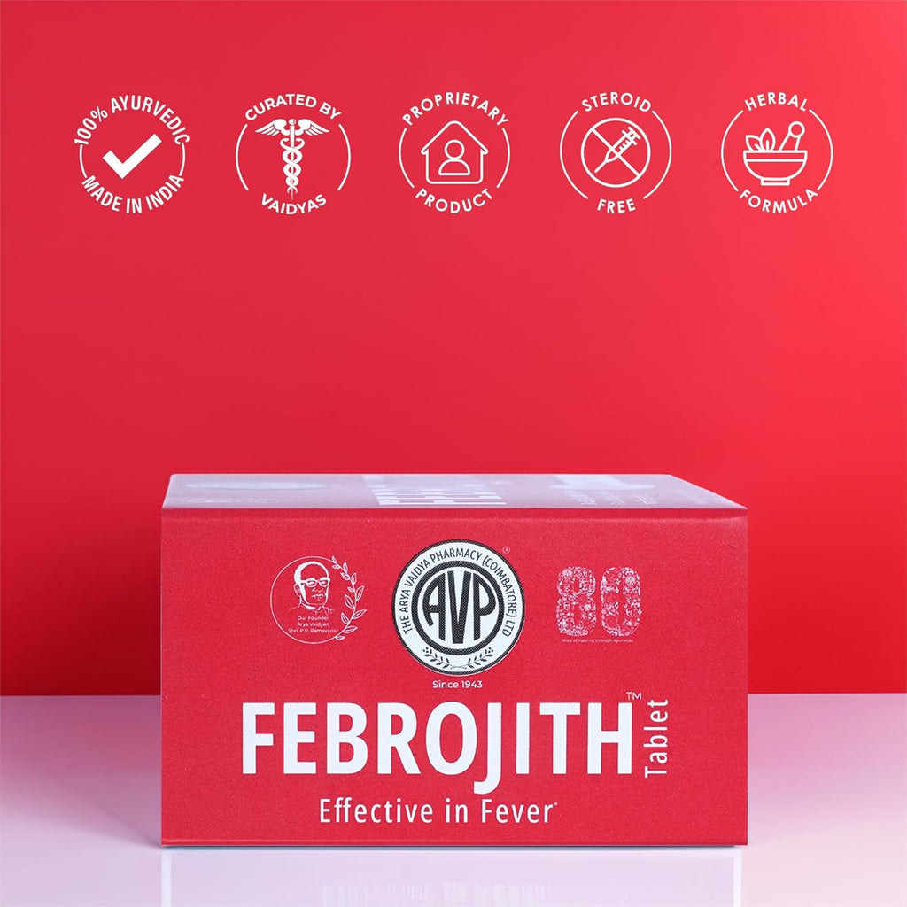 AVP Ayurvedic Febrojith Tablets