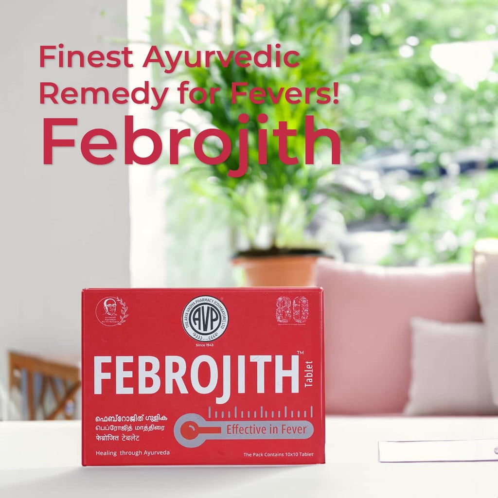 AVP Febrojith Ayurvedic Tablets – 1 × 10 Tablets