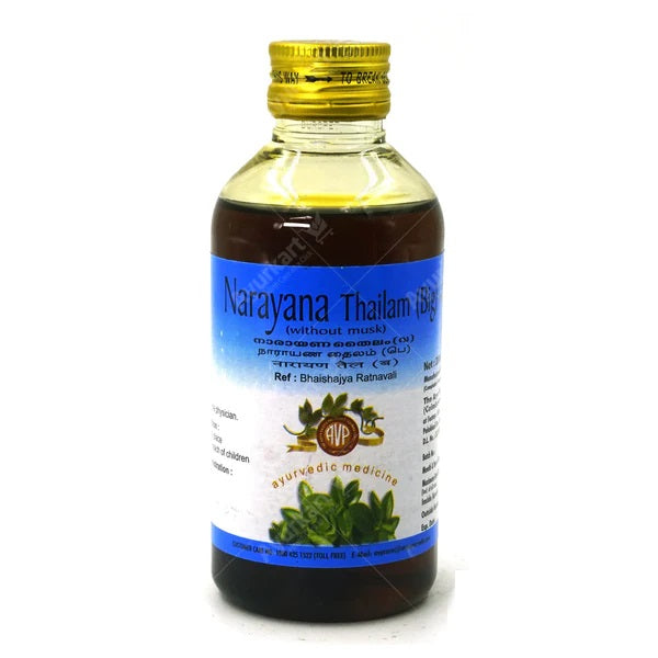 AVP Ayurvedic Narayana Thailam Oil (Big) (Without Musk) 100ml,200ml & 450ml