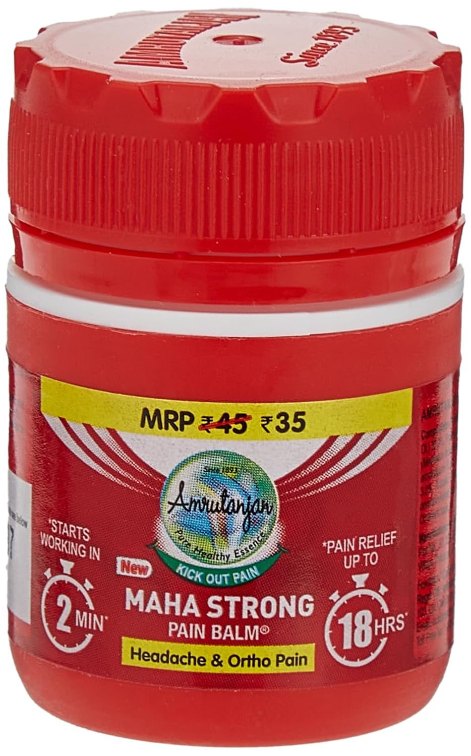 Amrutanjan Ayurvedic Maha Strong Pain Balm