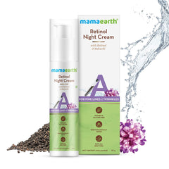 Mamaearth Retinol Night Cream For Women with Retinol and Bakuchi for Anti Aging, Fine Lines and Wrinkles 50g