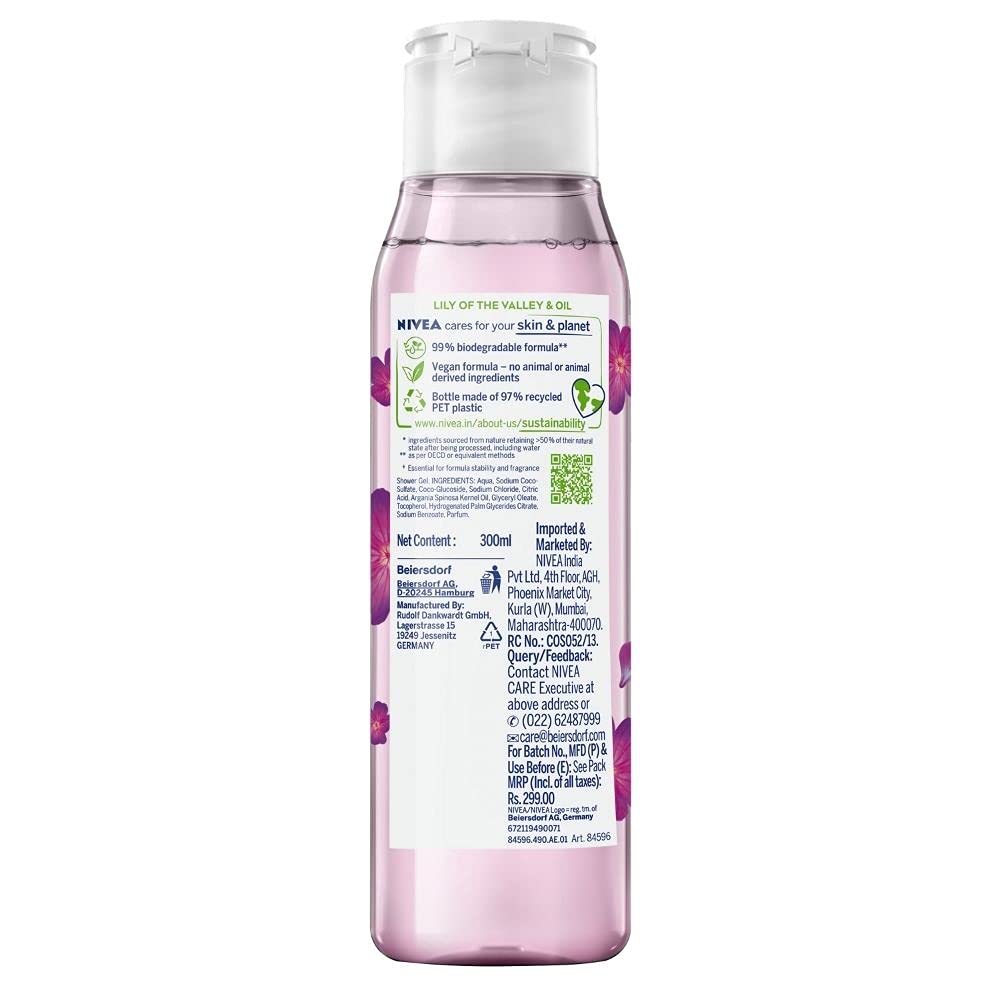 Nivea Naturally Good Plum Blossom Oil Body Shower Gel 300 ml