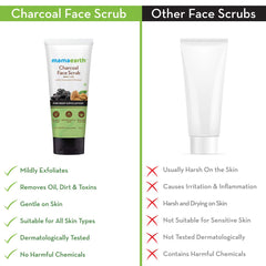 Mamaearth Charcoal Face Scrub for Oily and Normal Skin With Charcoal and Walnut for Deep Exfoliation 100g