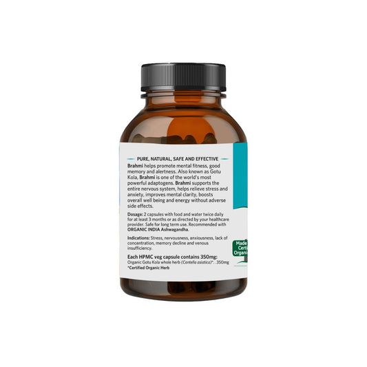 Organic India Brahmi for mental fitness,good memory and alertness Capsule