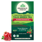 Organic India Tulsi Green Tea Pomegranate Flavour 25 Infusion Bag