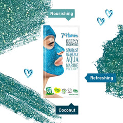 2 X Stardust Heavenly Aquamarine Peel-off Mask Coconut & Clay Mask 10ml