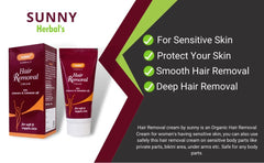 Bakson's Sunny Herbals Hair Removal With Aloevera & Supple Skin Care Cream