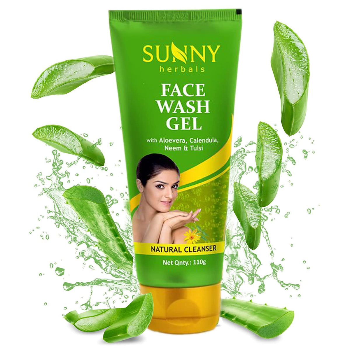 Bakson's Sunny Herbals Face Wash Gel Calendula And Tea Tree Oil Natural Cleanser Gel