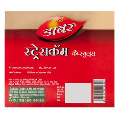 Dabur Ayurvedic Stresscom Ashwagandha-Kapsel, 10 Stück (12 Streifen), 120 Kapseln