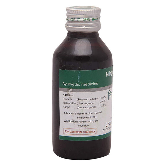 Dhanvantari Ayurvedic Nirgundi Taila Useful In Ulcer & Lumph Enlargement Oil