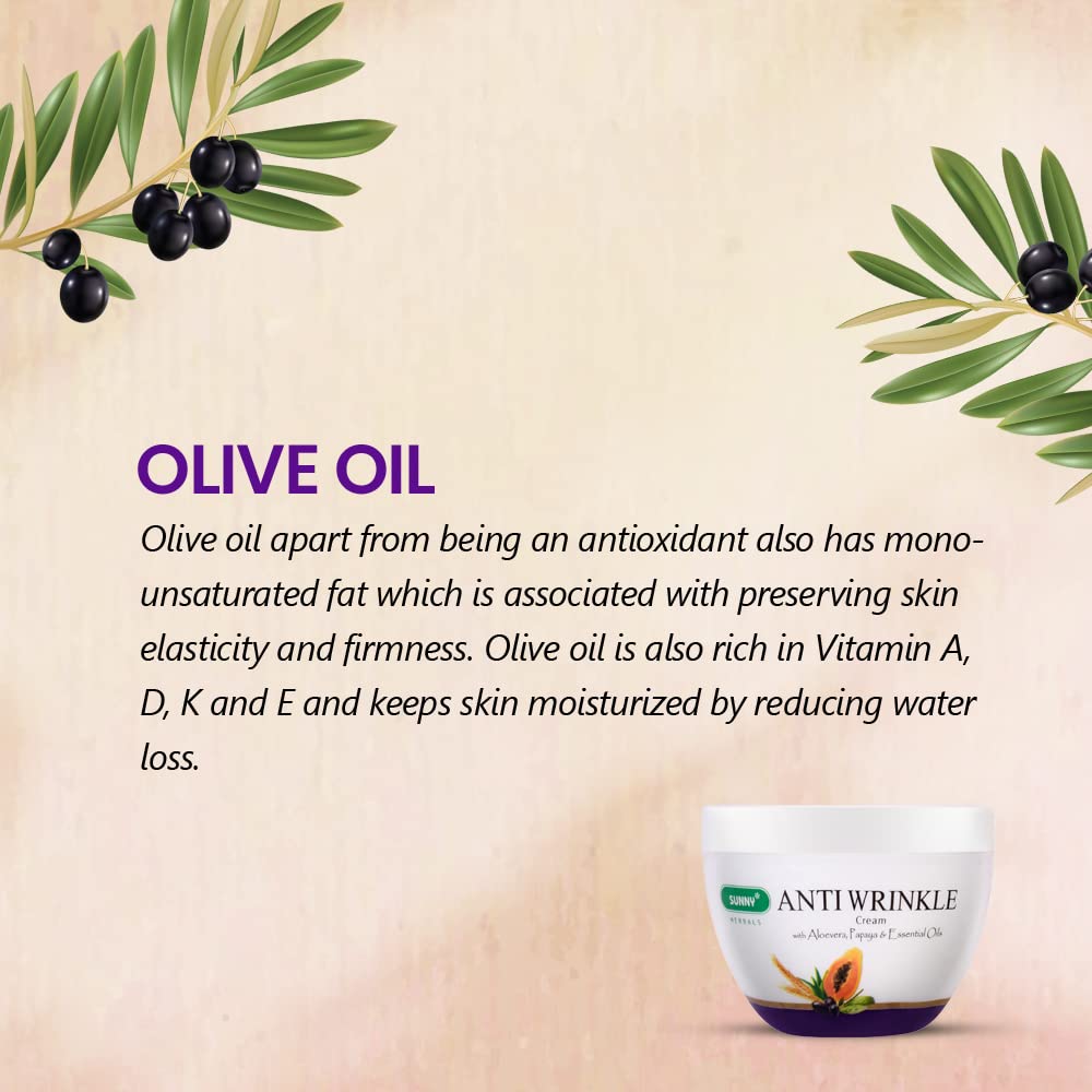 Bakson's Sunny Herbals Anti-Falten mit Aloe Vera für ein jugendliches Aussehen Hautpflegecreme