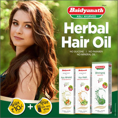 Baidyanath Ayurvedic (Jhansi) Ayurvedant Herbal Hair Oil Ayu Almond Non Sticky 100ml