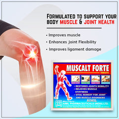 Aimil Ayurvedic Muscalt Fort Joint Wellness Reduces Pain Tablet,Oil Spray & Syrup