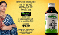 Ajanta's Adusol Ayurvedic Adusol Cough Prevent Cold Wet Dry Cough Good For Kids & Adults Syrup