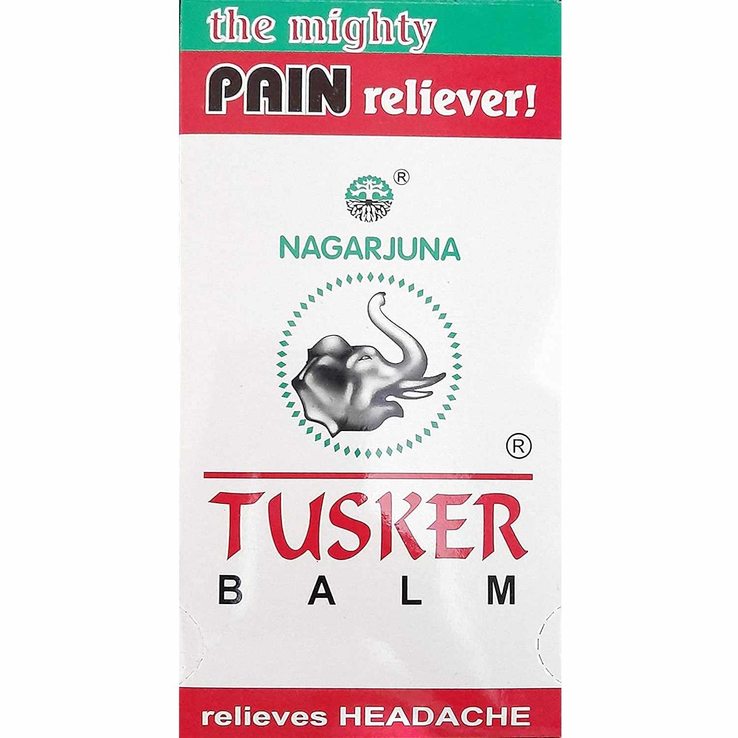 4 X Nagarjuna Ayurvedic Tusker Balm 10Gm