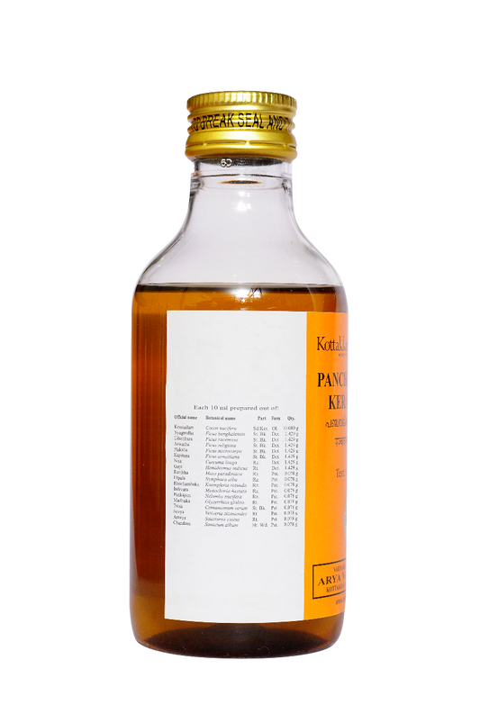 Kottakkal Ayurvedic Panchavalkadi Kera Tailam Oil 200ml