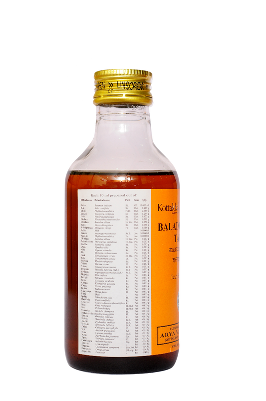 Kottakkal Ayurvedic Baladhathryadi Tailam Oil 200ml