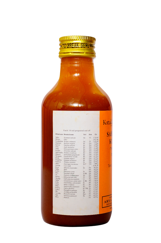 Kottakkal Ayurvedic Sahacharadi Kuzhampu Oil 200ml