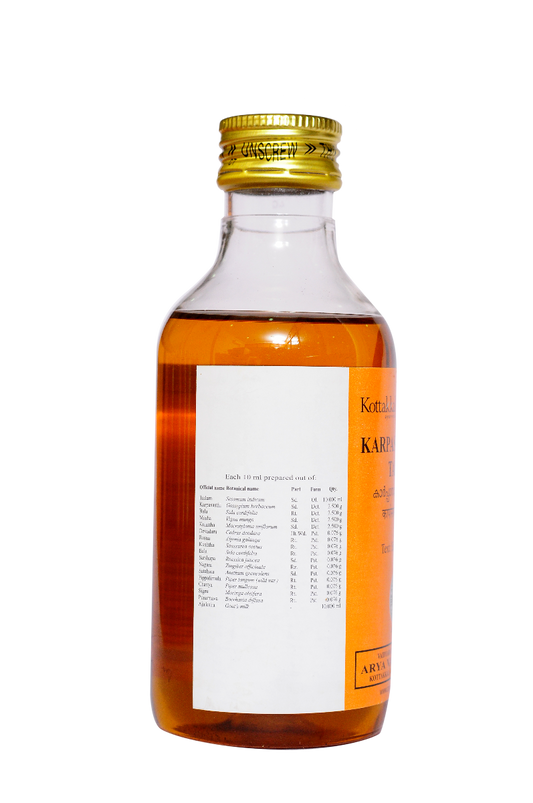 Kottakkal Ayurvedic Karpasasthyadi Tailam Oil 200ml