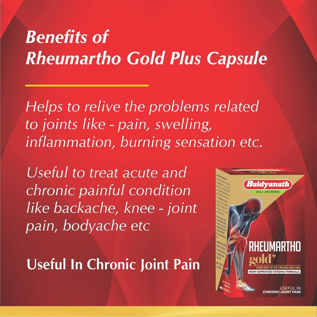 Baidyanath Ayurvedische Rheumartho-, Rheumartho Gold- und Rheumartho Gold Plus-Tabletten