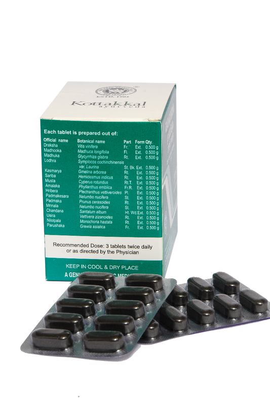 Kottakkal Ayurvedic Drakshadi Kwatham 100 Tablets