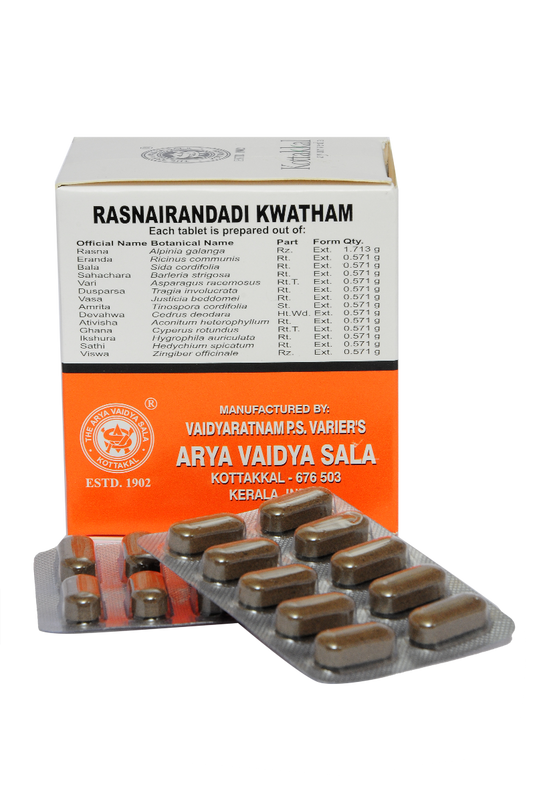 Kottakkal Ayurvedic Rasnairandadi Kwatham 100 Tablets