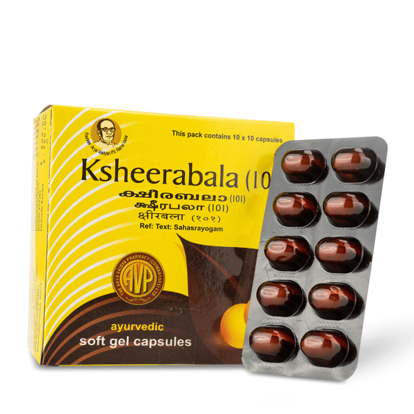 AVP Ayurvedic Ksheerabala (101) Capsules