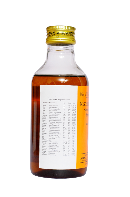 Kottakkal Ayurvedic Nisosiradi Tailam Oil 200ml