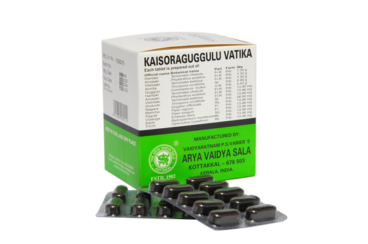 Kottakkal Ayurvedic Kaisora Gulgulu Vatika 100 Tablets