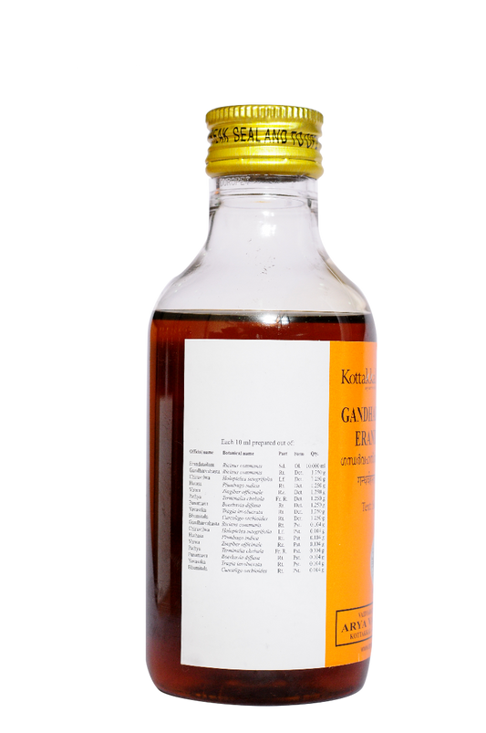 Kottakkal Ayurvedic Gandharvahasthadi Eranada Tailam Oil 200ml