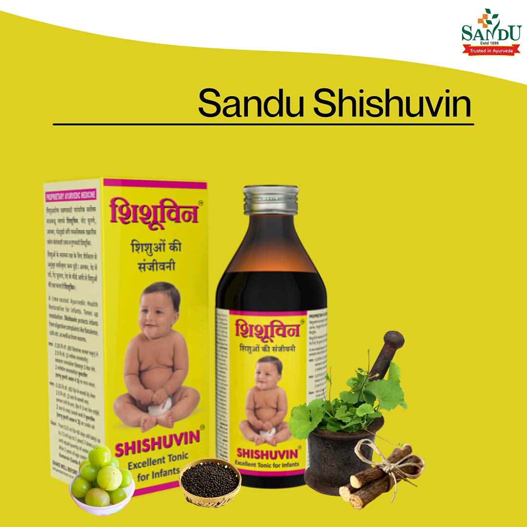 Sandu Ayurvedic Shishuvin Excellent Tonic Baby Care Health Liquid
