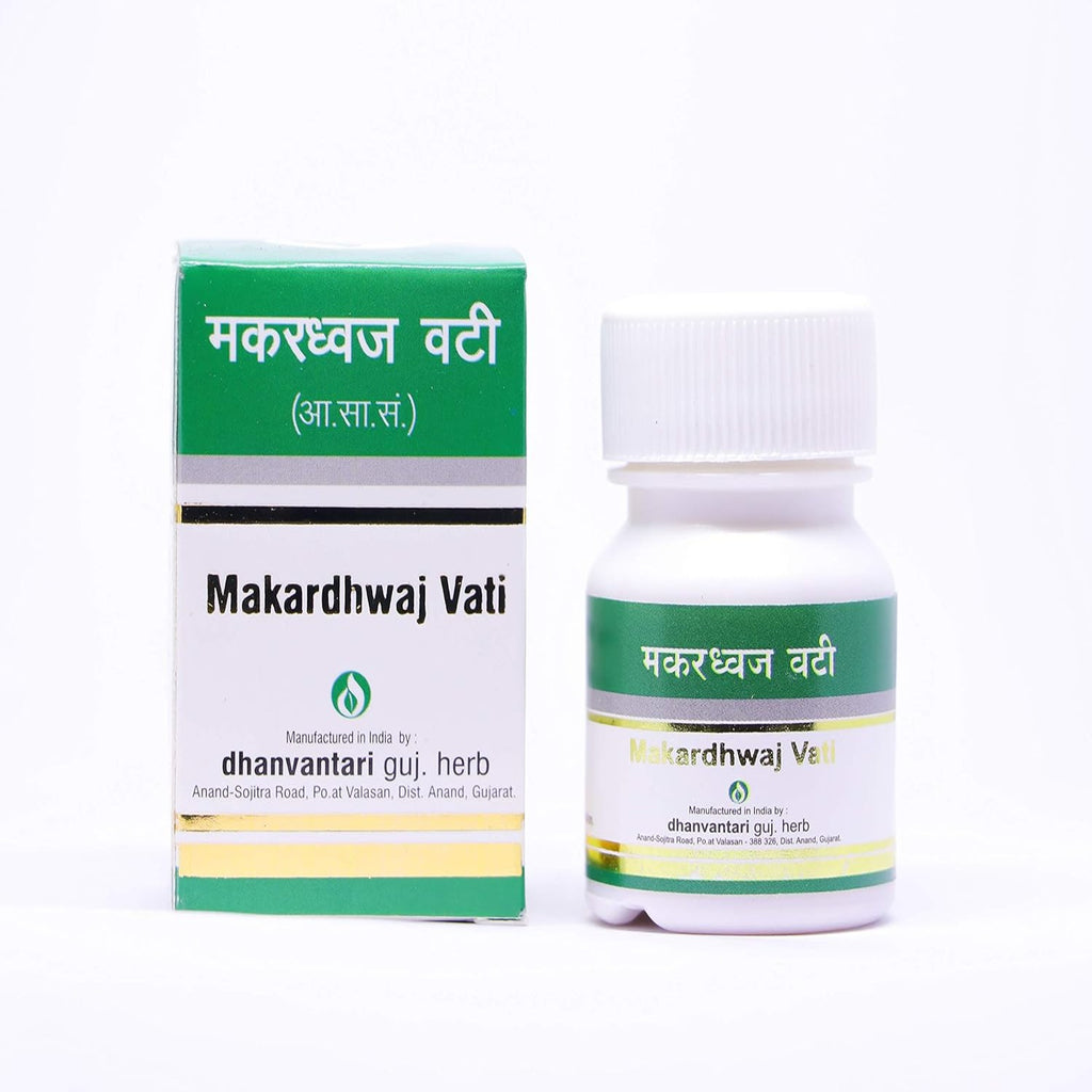 Dhanvantari Ayurvedic Makardhwaj Vati Nützlich als Aphrodisiakum-Tablette