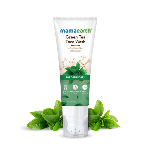 Mamaearth Green Tea Face Wash With Green Tea & Collagen For Open Pores 100ml