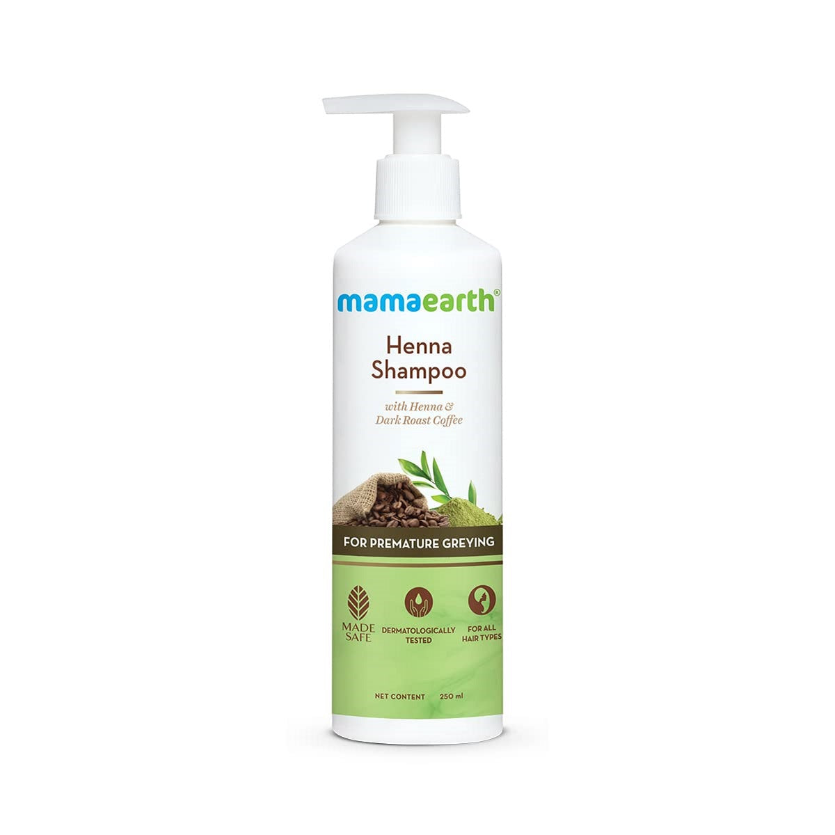 Mamaearth Henna Shampoo with Henna and Deep Roast Coffee 250ml