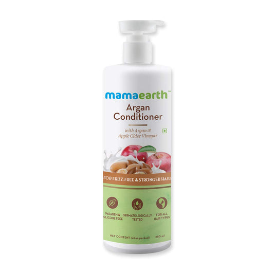 Mamaearth Argan Conditioner with Argan and Apple Cider Vinegar for Frizz-Free and Stronger Hair 250ml