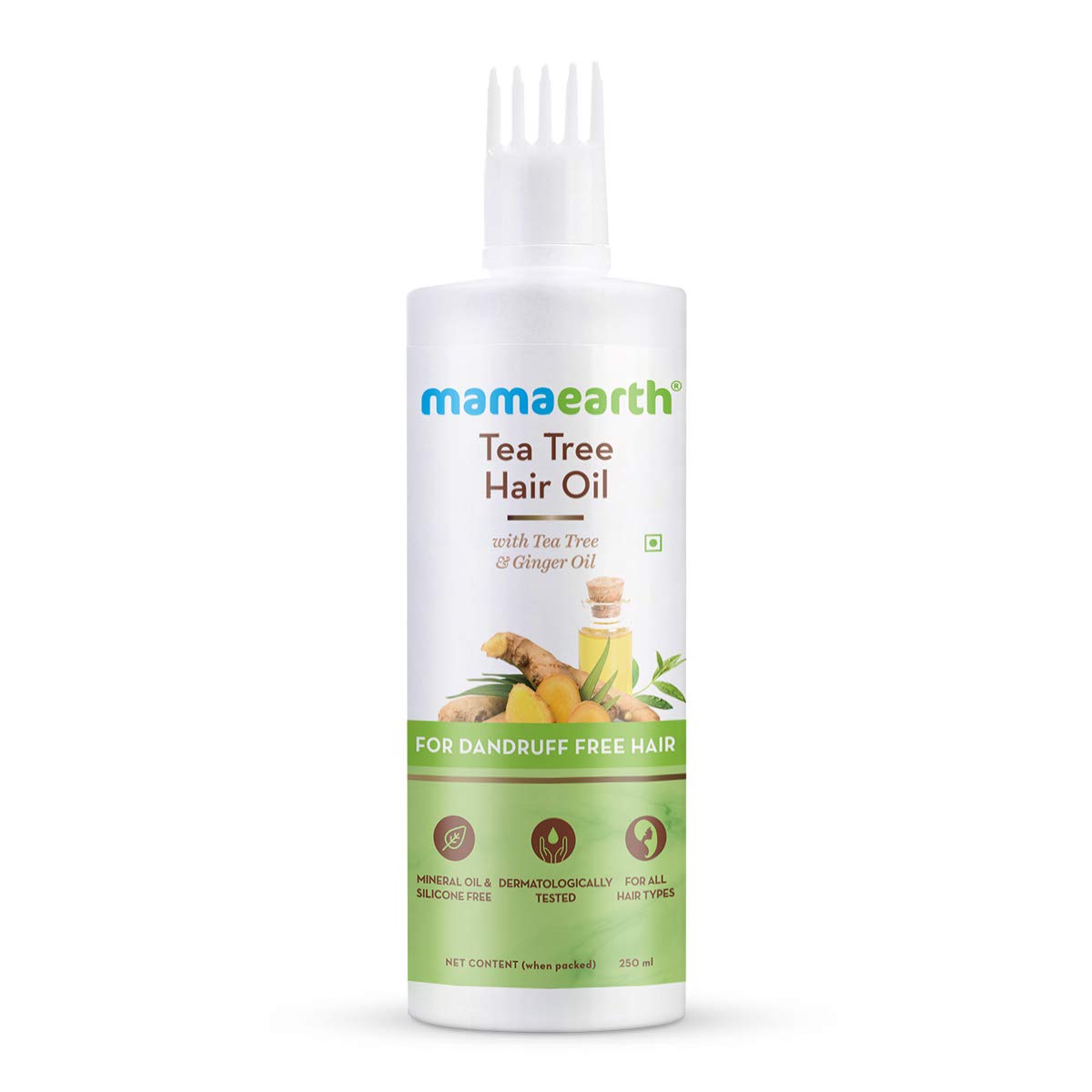 Mamaearth Tea Tree Hair Oil with Tea Tree and Ginger Oil for Dandruff Free Hair 250ml