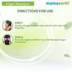 Mamaearth Argan Shampoo with Argan and Apple Cider Vinegar for Frizz-free and Stronger Hair 250ml