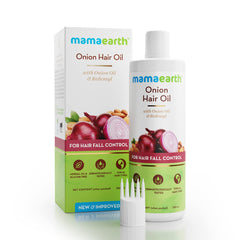 Mamaearth Onion Hair Oil with Onion Oil & Redensyl for Hair Fall Control