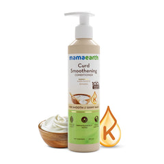 Mamaearth Curd Smoothening Conditioner with Curd & Keratin for Smooth & Shiny Hair 250ml